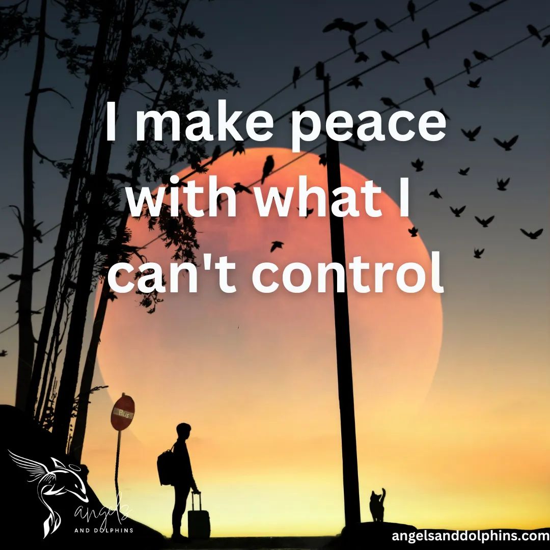 <I make peace with what I can't control> affirmation