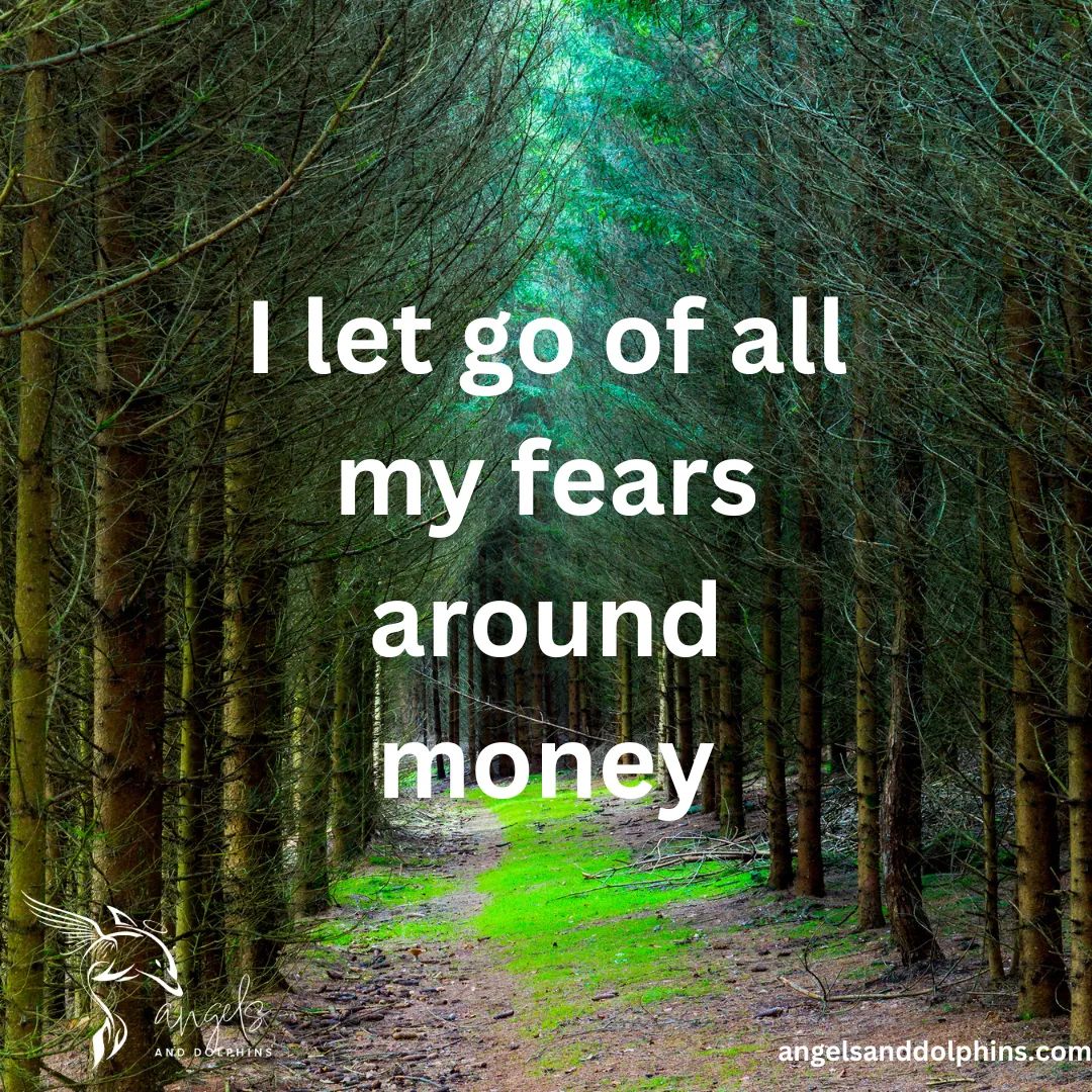 <I let go of all my fears around money> affirmation