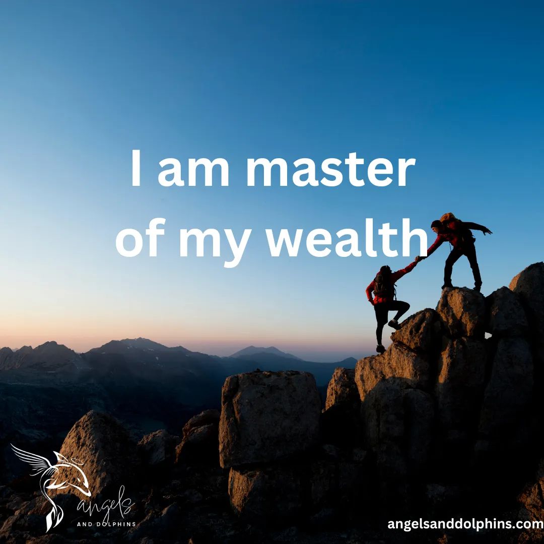 <I am master of my wealth> affirmation