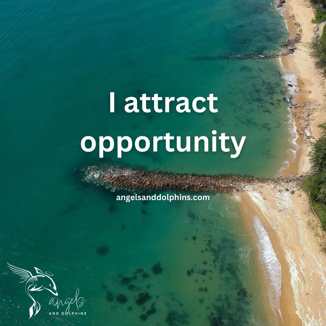 <I attract opportunity> affirmation