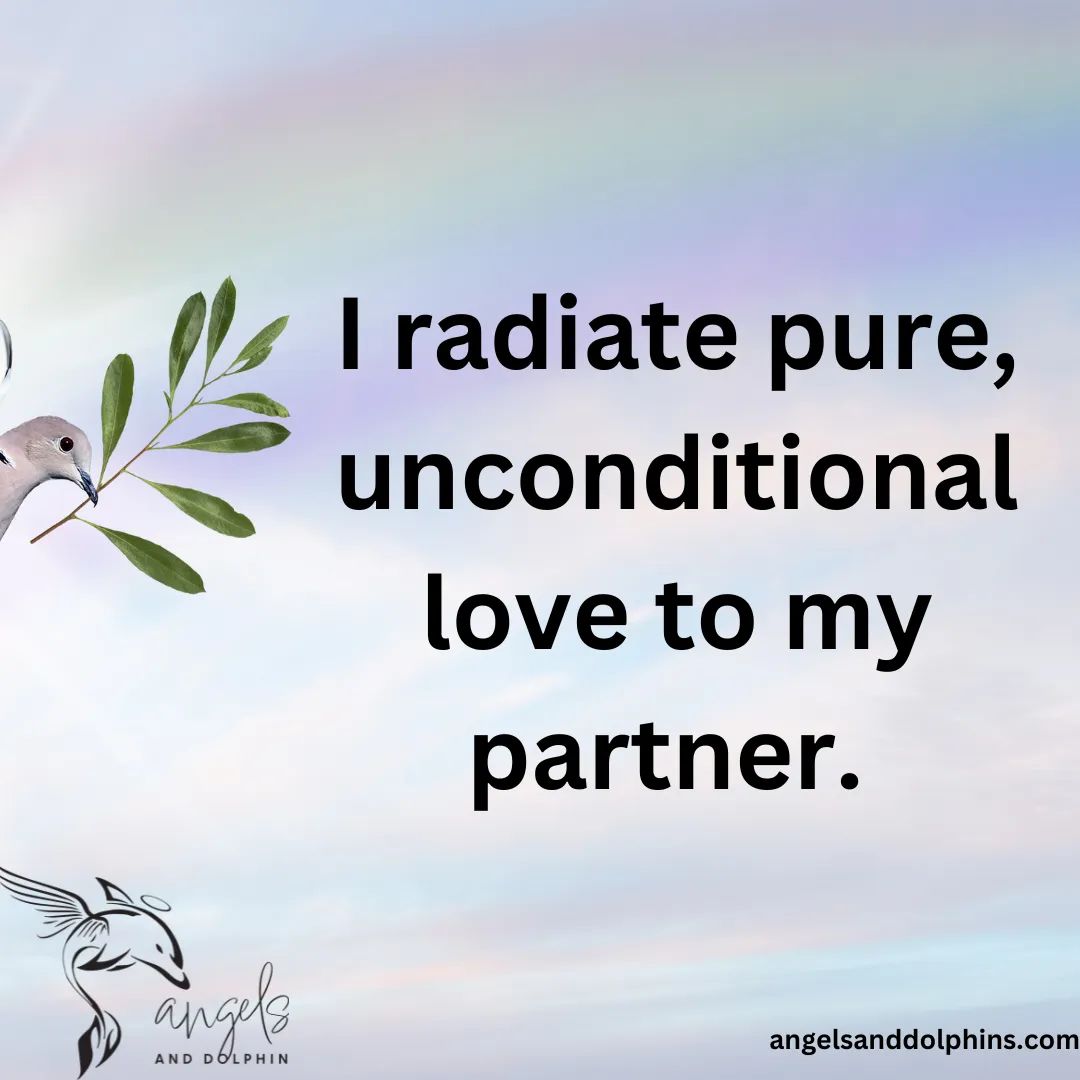 <I radiate pure, unconditional love to my partner. > affirmation