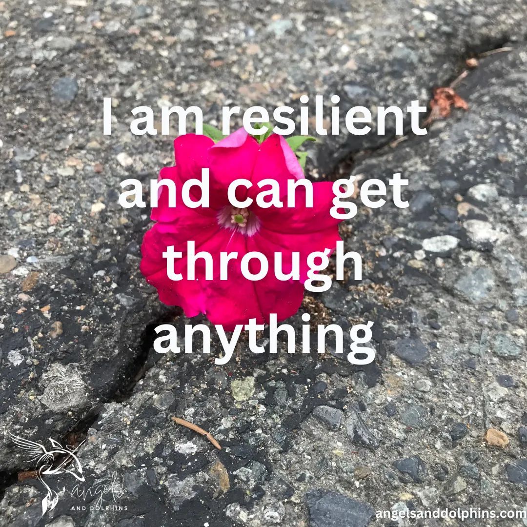 <I am resilient and can get through anything> affirmation