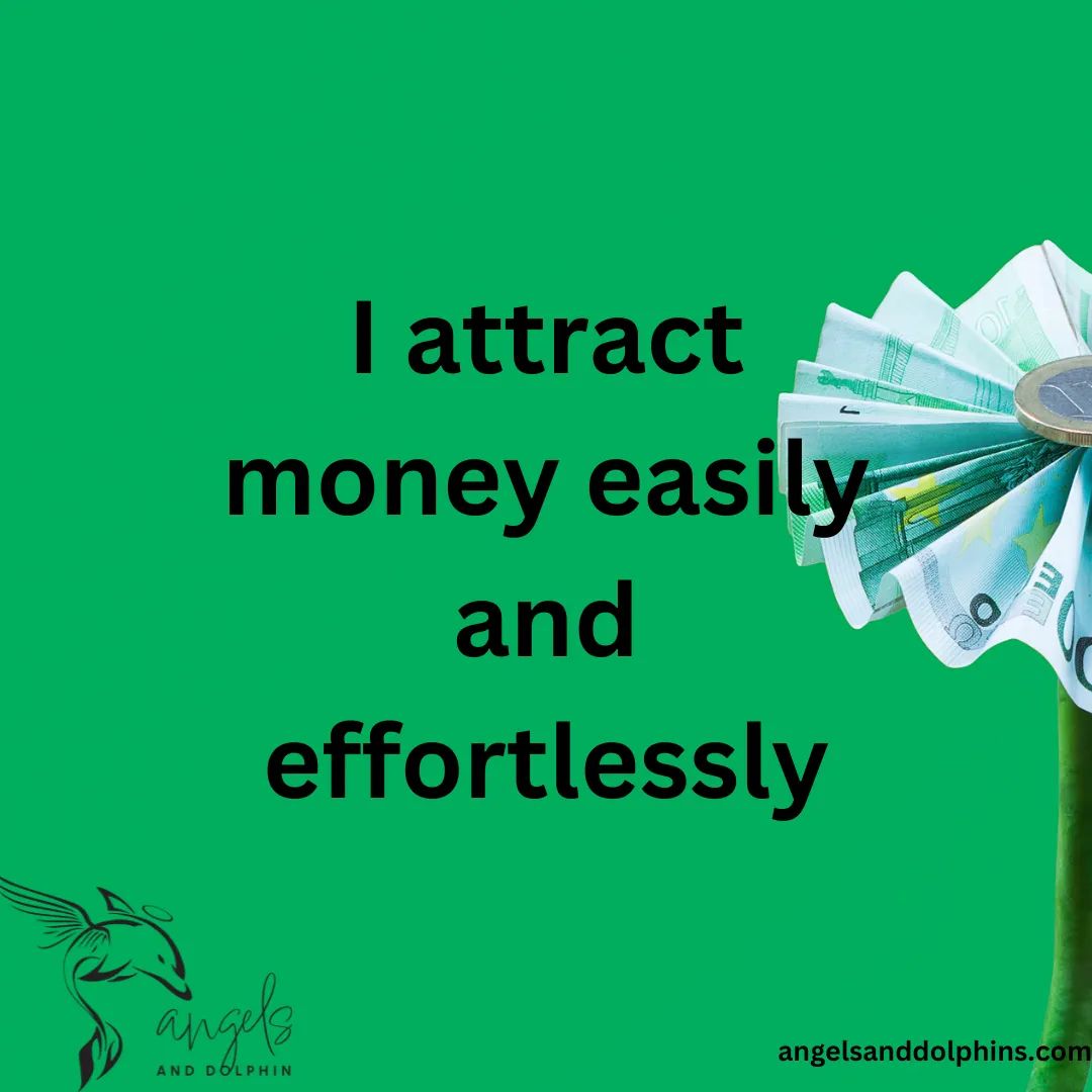<I attract money easily and effortlessly> affirmation