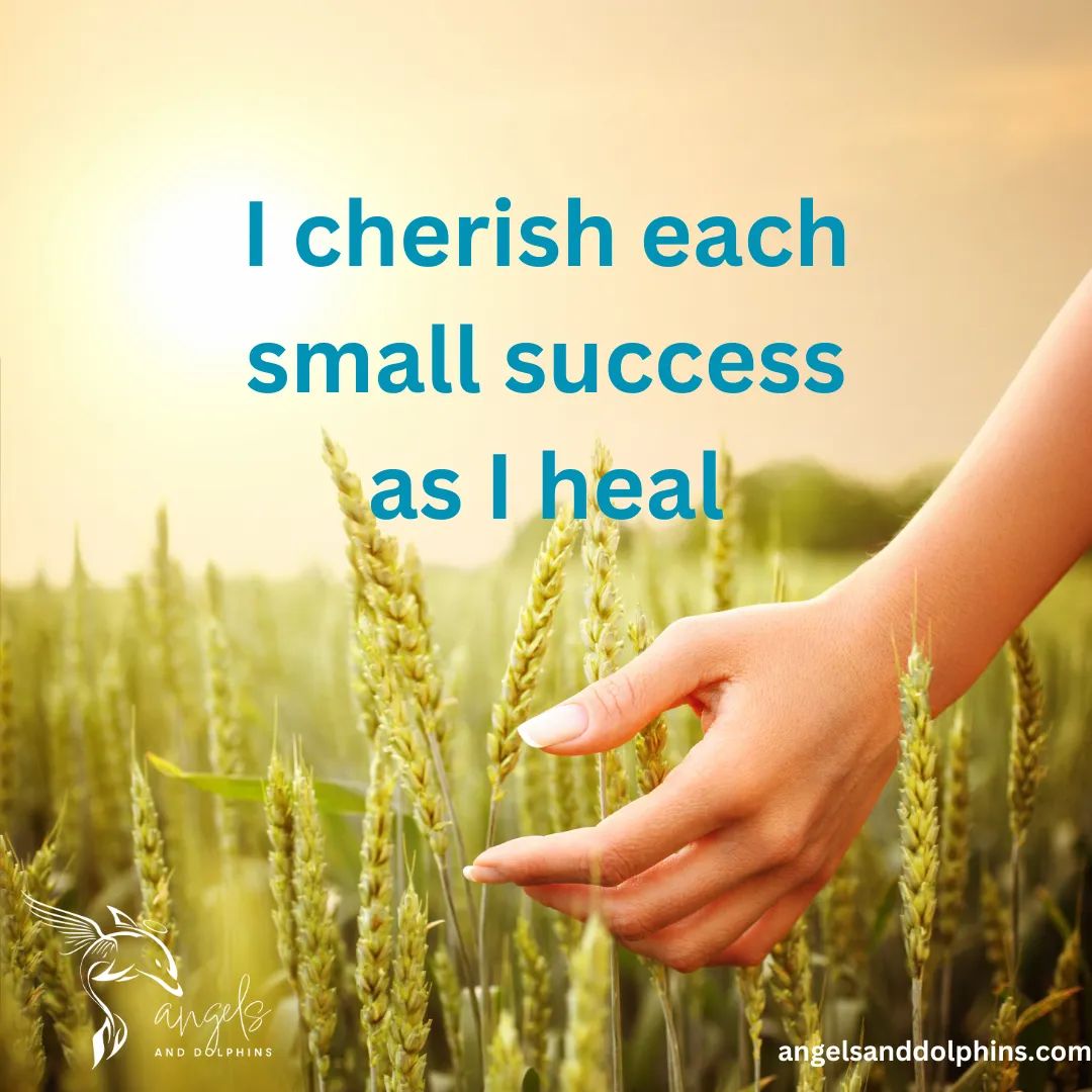 <I cherish each small success as I heal> affirmation